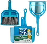 Fresh Step Starter Kit for Cats - Cat Litter Box Cleanup Kit with Everything Pet Parents Need - Deluxe Clean Up Set