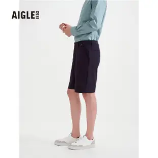 【AIGLE】男 抗UV防潑短褲(AG-3P130A100 黑色)