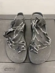 Chaco ZX 3 Classic Toe Loop Sandal Hiking Black White Strappy Sz 9 Womens $104