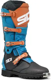 Sidi X-Power Enduro Motocross Boots, green-blue-bronze, Size 45 for Men Green Blue Bronze