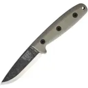 ESEE Survival Knife Fixed Blade RB3-BO Camp Lore Reuben Bolieu Leather Sheath