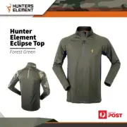Hunter Element Eclipse Outdoor Lightweight Uv Protection Top Forest Green