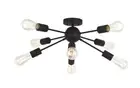 VINLUZ 8 Light Sputnik Chandelier Black Mid Century Modern Ceiling Light