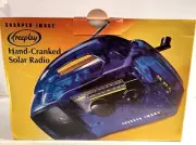 SHARPER IMAGE Hand-Cranked Solar Radio A.M/F.M Emergency Supplies.!