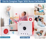 All-In-1 Nurse Call System Motion Sensor Alarm Wireless Doorbell Entry Chime