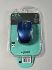 Logitech M325s Wireless Optical Mouse Blue for PC or Laptop