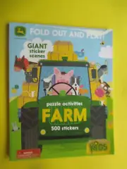 John Deere Kids Farm: 500 Stickers and Puzzle Activities: Fold Out and Play! (Pa