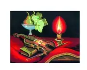 "Romantic Evening" Printed Needlepoint Tapestry Canvas 6154
