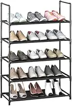 Shoe rack, Shoe organizer for entryways, Shoe racks for entryways and garages, Sturdy and Durable Shoe Rack for Closet，Suitable for many shoe types:Sneakers, canvas shoes, slippers（5-layer）