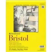 Strathmore Bristol Smooth Paper Pad 11"X14" 20 Sheets
