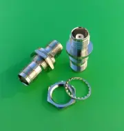 (2 PCS) TNC Female to TNC Female Bulkhead Chassis Mount Connector - USA Seller