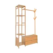 Randy & Travis Machinery 100Cm Clothes Rack Stand Storage Shelves Modern Coat Tree Racks & Hooks