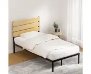 Artiss Bed Frame King Single Size Metal Frame PAULA