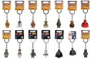 Lego Star Wars-Schlüsselanhänger-Darth Vader-Luke Skywalker-R2-D2-C-3PO-Yoda etc