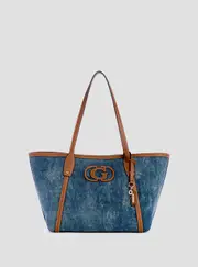 GUESS Women's Blue Denim Sebina Tote Bag