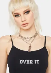 [Black Friday] Over It Logo Print Tank