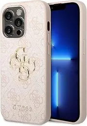 CG MOBILE Guess PU Leather Case for iPhone 15 Pro Max (Pink)
