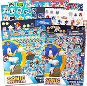 Sonic the Hedgehog Sticker Pack Ultimate Set ~ 800+ Sonic the Hedgehog Stickers Featuring Sonic, Knuckles, Tails, and More | Sonic Sticker Books for Kids Party Supplies, Party Favors Bundle