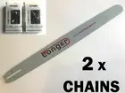 24" CHAINSAW BAR SPROCKET NOSE & 2 x CHAIN BAUMR-AG SX75 75cc MTM 72SX 325 058