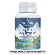 Nordic Naturals Arctic Cod Liver Oil Lemon 90 Soft Gels