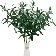 3Pcs Artificial Olive Branches for Vases,37.4Inch Faux Stems Olive Tree Branches