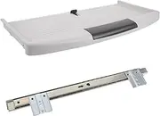 BAZEITFLOW 1Set Large Ergonomic Keyboard Tray Under Desk Sliding Keyboard Drawer with Smooth Pull Out Function for Office and Home Space Saving Design for Enhanced Comfort and Workspace