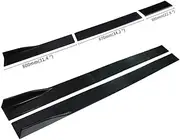 Kyostar Universal Rocker Panel Extension Lower Side Skirts Body Kit 2.2M/86.6inch (Black)