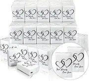 Yinder 50 Bulks Wedding Facial Tissues Items for Wedding Welcome Bags Pocket Facial Tissues Mini Tissues Wedding Favors for Guests 3 Ply Travel Tissue Packs for Wedding Celebration Party (Cute)