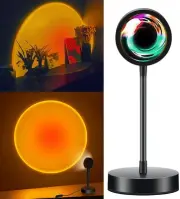 PIVBY Sunset Lamp Tiktok Lamp, 360degree Chill Vibe Sunset Projection Lamp, D...