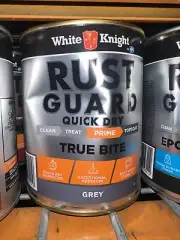 White Knight Rust Guard True Bite Quick Dry Grey Primer Paint - 1L