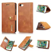 DG.Ming iPhone SE 2020 2nd Gen Detachable Folio Case Cover Apple [Brown]