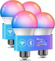 Vanance Smart Light Bulbs 4Pack, Work with Alexa Google Home, WiFi & Bluetoot...