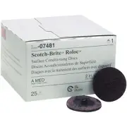 Scotch-Brite Roloc Surface Conditioning Disc, 07481, SC-DR, A/O Medium, TR, 2 in