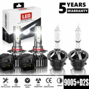 For Acura TL 1995-2014 Headlight high beam 9005 Xenon HID D2S low beam 6000K