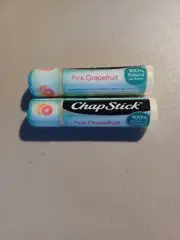 CHAPSTICK PINK GRAPEFRUIT Flavor Lip Balm Lot of 2 New & Sealed Discontinued HTF
