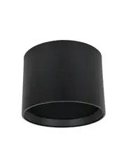 MFL By Masson Lunar 1 Light 175mm Flush Mount in Black