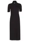 Frame Womens Jersey Utility Short-Sleeve Midi Shirt Dress Small Black - NWT $378