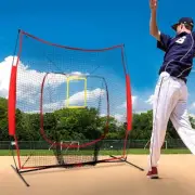 Portable Baseball Training Net Stand Softball Practice Quick Setup Durable Frame