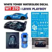 WT370 White Toner Waterslide Decals # LBWK PLAYBOY #Custom 1:64 Diecast