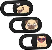 SHINEOFI 3Pcs Dog Pattern Webcam Cover Privacy Protection Camera Cover Slider for Laptops Tablets Durable Easy Slide Design for Enhanced Security Prevents Unauthorized