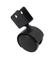 2" Edge Mount 0.7" Board Plastic Wheel 360 Rotation Swivel Caster 4 PC