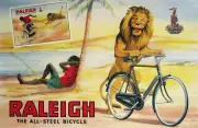 Raleigh Vintage Bicycle Ad England 1950s 11 x 17 Giclee Print