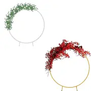 Wedding Hoop Round Circle Arch Backdrop Flower Display Stand Frame Backdrop - 2M