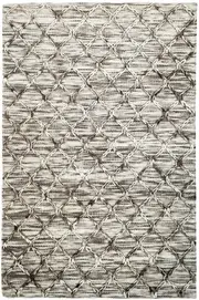 Trinket Natural Raised Diamond Wool Rug