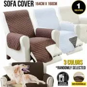 Sofa Cover 1 Seater Reversible Machine Washable Protect Couch164x160cm AU STOCK