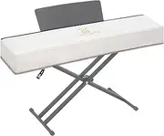[Zreephy] Piano Keyboard Dust Cover with Music Stand Opening of Zipper Design, Dust Proof Cover Compatible for Yamaha DGX670 88 Keys Digital Pianos Keyboards KBP Series Electronic Keyboards