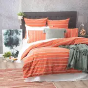 Renee Taylor Hudson Paprika Quilt Cover Set