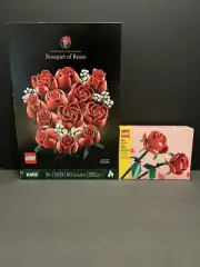 Lego 10328 Flower Bouquet of Roses 2024 & Lego Roses 120pcs Brand New!