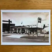 Golden Fleece Carlton Service Station Reproduced Photograph A4 300 gsm