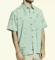 QUIKSILVER WATERMAN MASTER CRAFTER Men's Woven Shirt - BFR6 - Medium - NWT